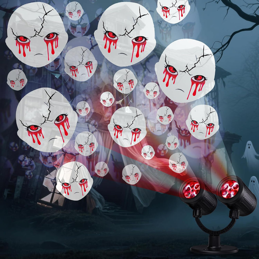 Hauntlight Phantom - Dual-Head Ghost Projector | Outdoor Halloween Light with Timer